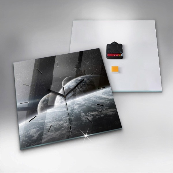 Orologio quadrato Spazio e pianeti