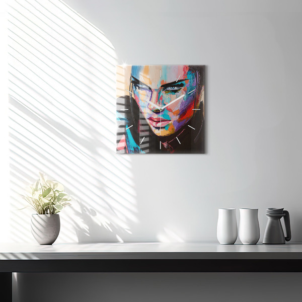 Orologio quadrato Ritratto di una donna