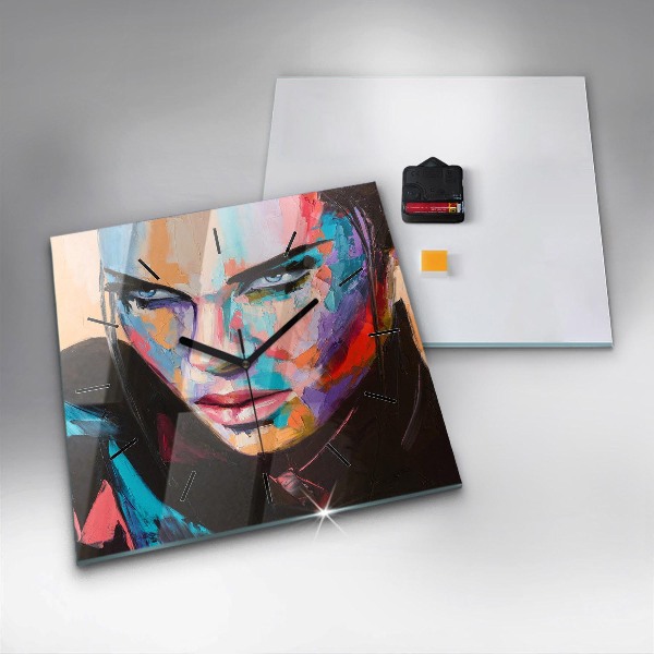 Orologio quadrato Ritratto di una donna