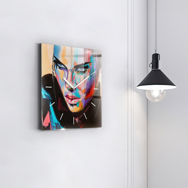 Orologio quadrato Ritratto di una donna