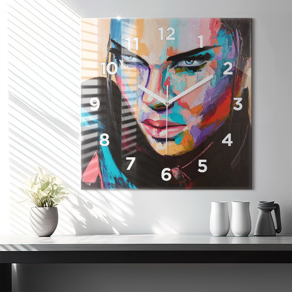 Orologio quadrato Ritratto di una donna