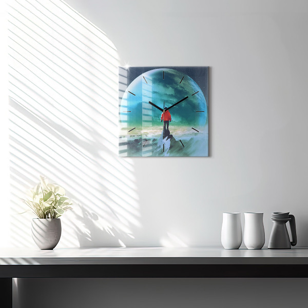 Orologio quadrato L'uomo sulla luna