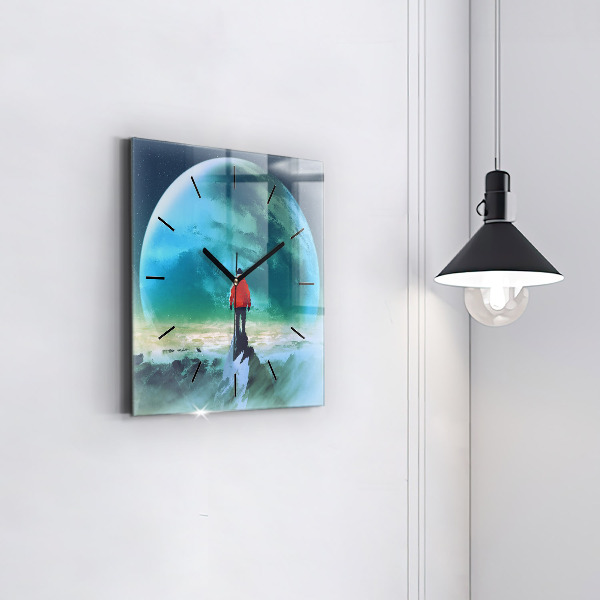 Orologio quadrato L'uomo sulla luna
