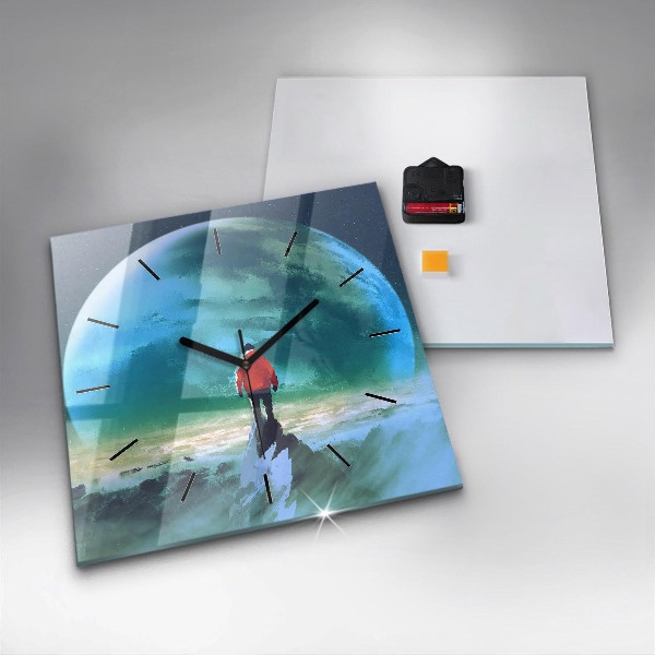 Orologio quadrato L'uomo sulla luna