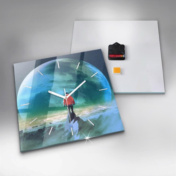 Orologio quadrato L'uomo sulla luna