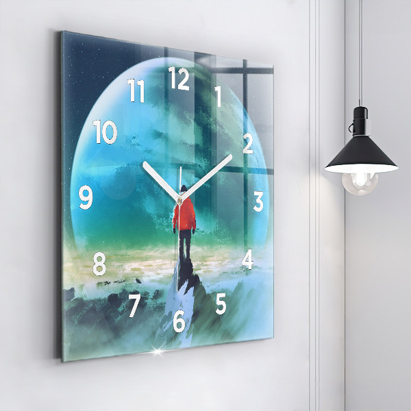 Orologio quadrato L'uomo sulla luna