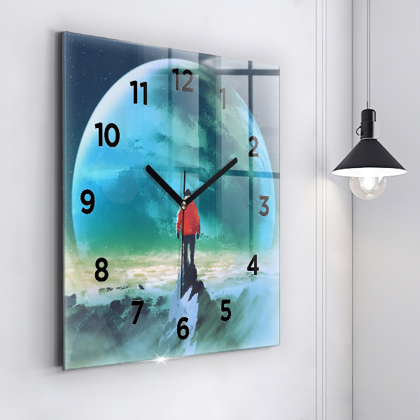 Orologio quadrato L'uomo sulla luna