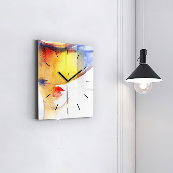 Orologio quadrato Donna con cappello