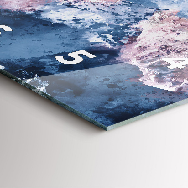 Orologio quadrato Catene montuose astratte