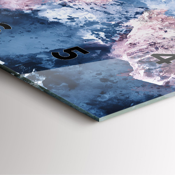 Orologio quadrato Catene montuose astratte