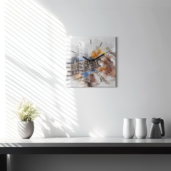 Orologio quadrato Grafica per chitarra