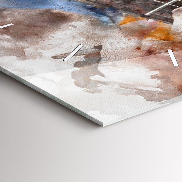 Orologio quadrato Grafica per chitarra