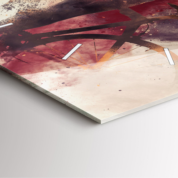 Orologio quadrato Donna e bicicletta