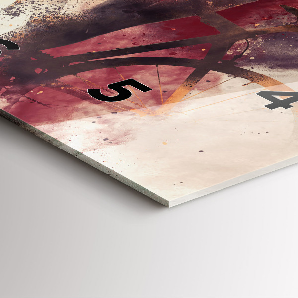 Orologio quadrato Donna e bicicletta