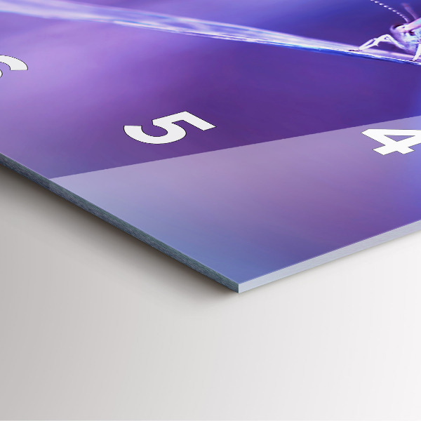 Orologio quadrato Farfalla sull'erba