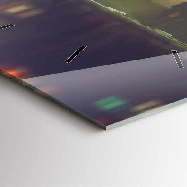 Orologio quadrato Persone con ombrelli