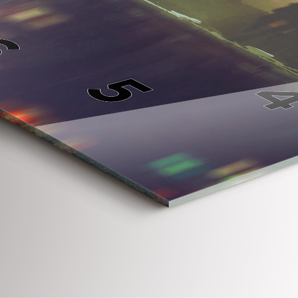 Orologio quadrato Persone con ombrelli