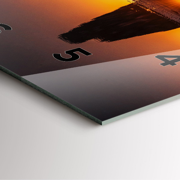 Orologio quadrato Corridore e tramonto