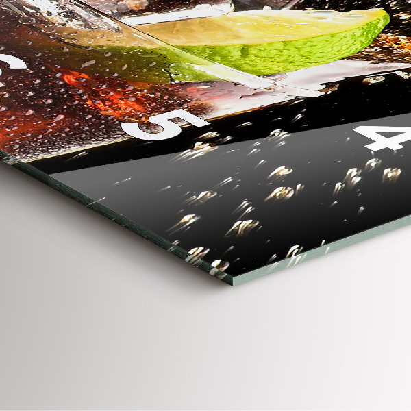 Orologio quadrato Bere con ghiaccio