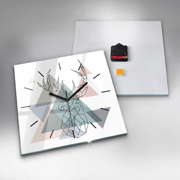 Orologio quadrato Renna stile scandinavo