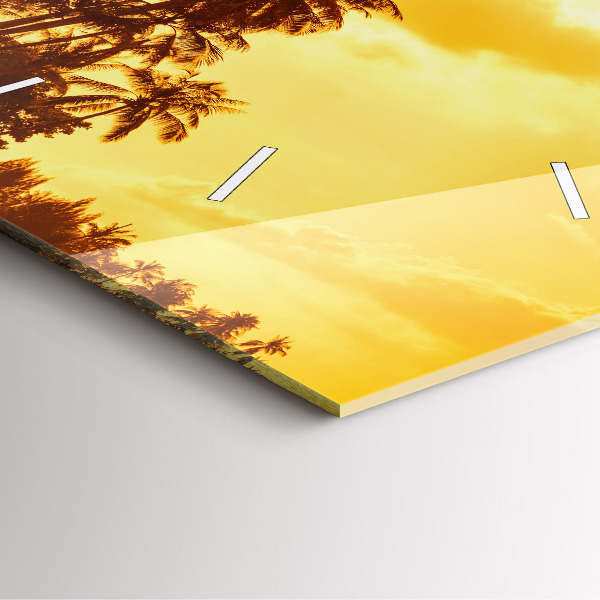 Orologio quadrato Palme soleggiate