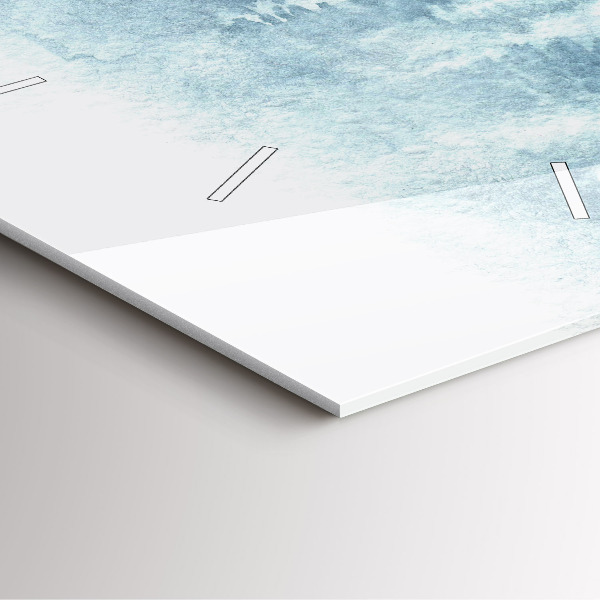 Orologio quadrato Foresta invernale