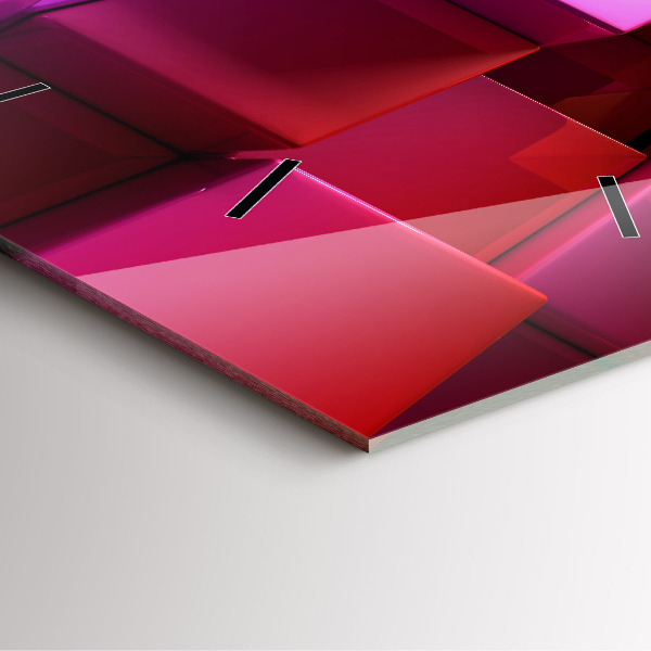 Orologio quadrato Cubi colorati