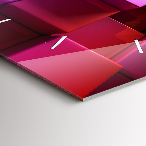 Orologio quadrato Cubi colorati