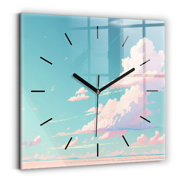 Orologio quadrato Colore pastello del cielo