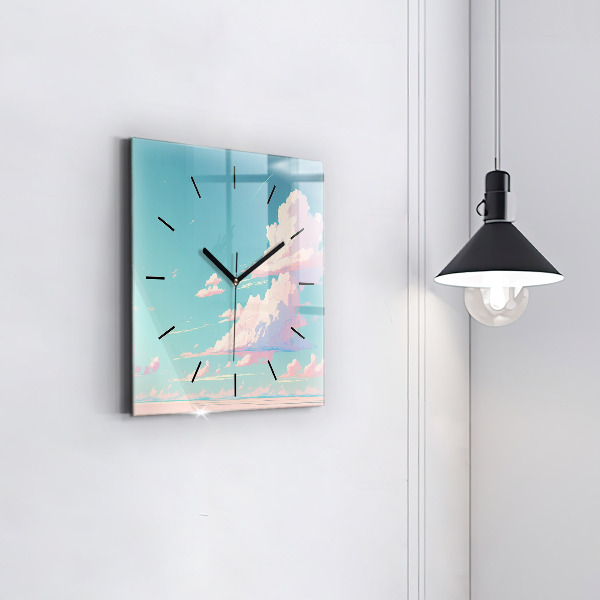 Orologio quadrato Colore pastello del cielo