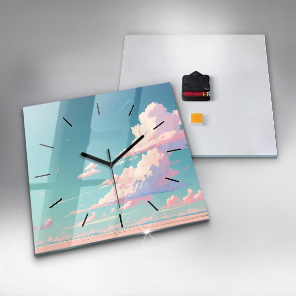 Orologio quadrato Colore pastello del cielo