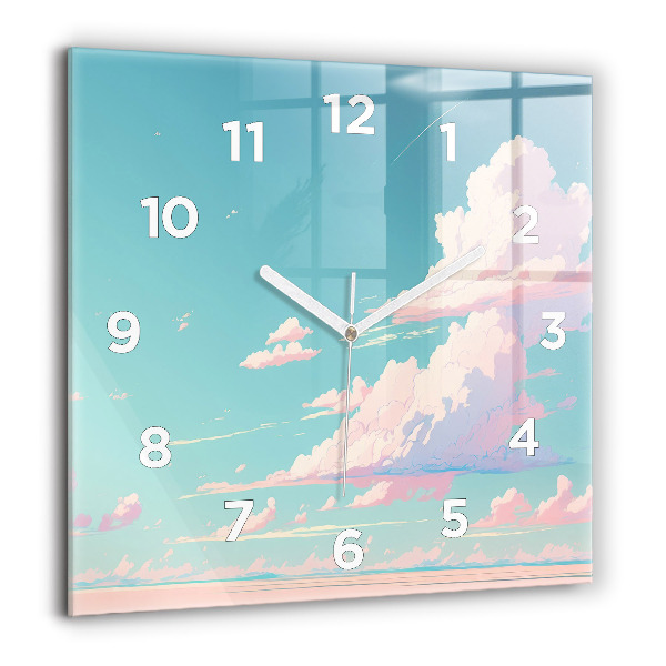Orologio quadrato Colore pastello del cielo