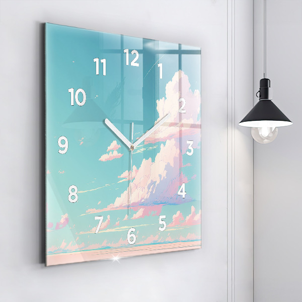 Orologio quadrato Colore pastello del cielo