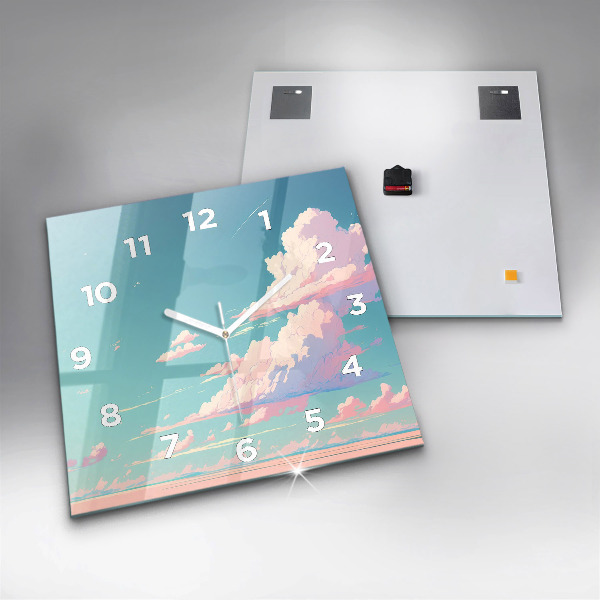Orologio quadrato Colore pastello del cielo
