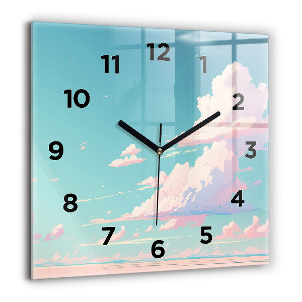 Orologio quadrato Colore pastello del cielo