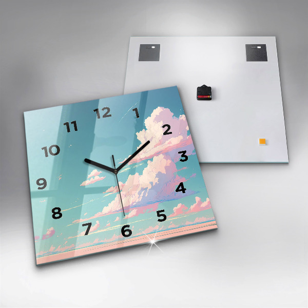 Orologio quadrato Colore pastello del cielo