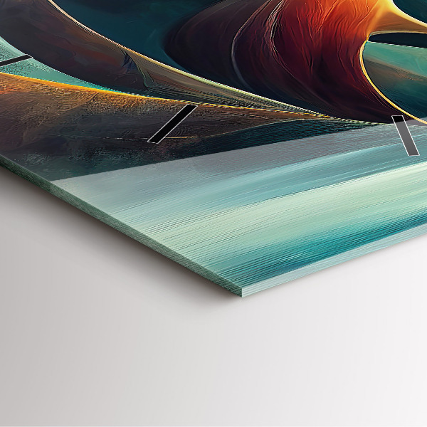 Orologio quadrato Cascata che scorre