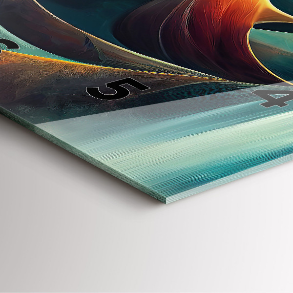 Orologio quadrato Cascata che scorre