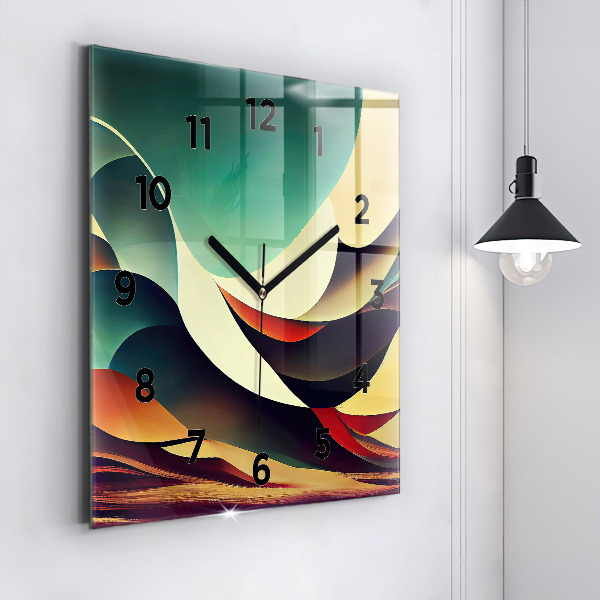 Orologio quadrato Sfondo di linee astratte