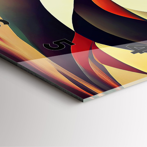 Orologio quadrato Sfondo di linee astratte