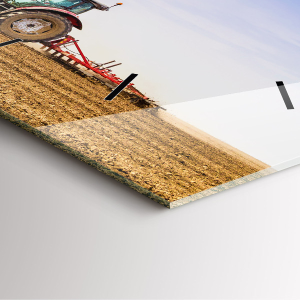 Orologio quadrato Contadino su un trattore