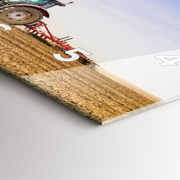 Orologio quadrato Contadino su un trattore