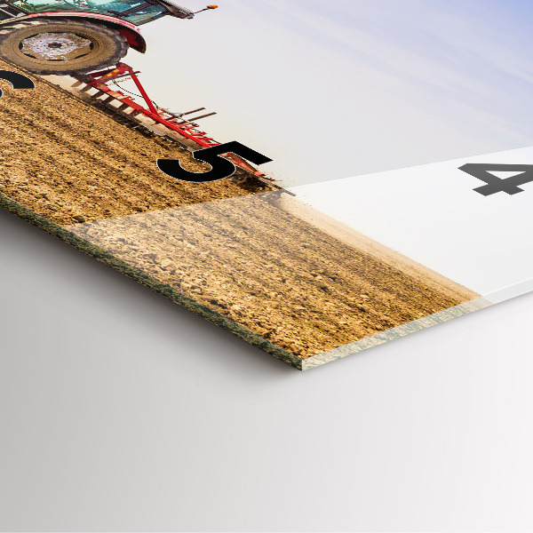 Orologio quadrato Contadino su un trattore