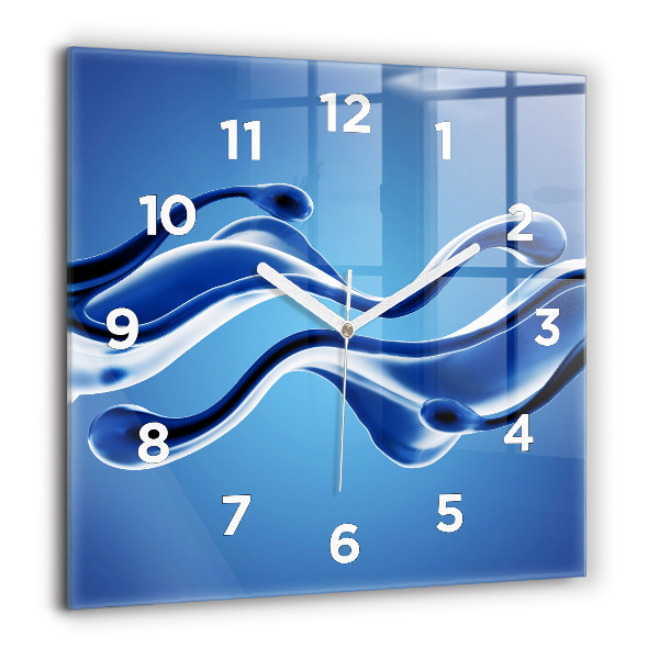 Orologio quadrato Astrazione liquida
