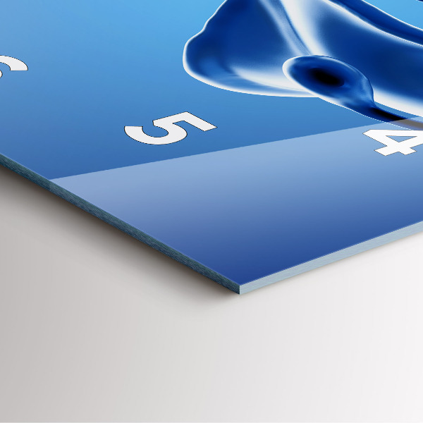 Orologio quadrato Astrazione liquida