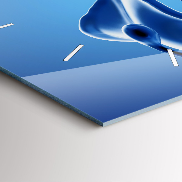 Orologio quadrato Astrazione liquida