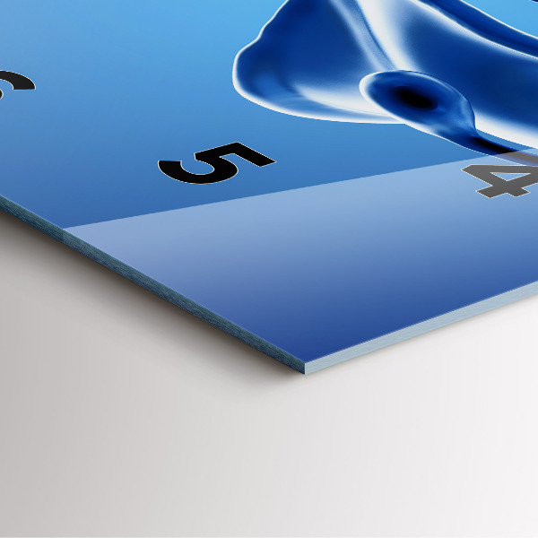 Orologio quadrato Astrazione liquida