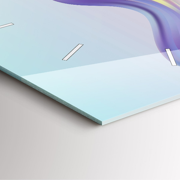 Orologio quadrato Astrazione di onde pastello