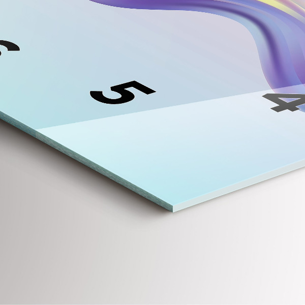 Orologio quadrato Astrazione di onde pastello