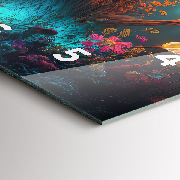 Orologio quadrato Funghi della foresta e magici